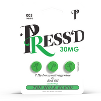 Press'd Hulk Blend Kratom Tablets 30MG - 3CT
